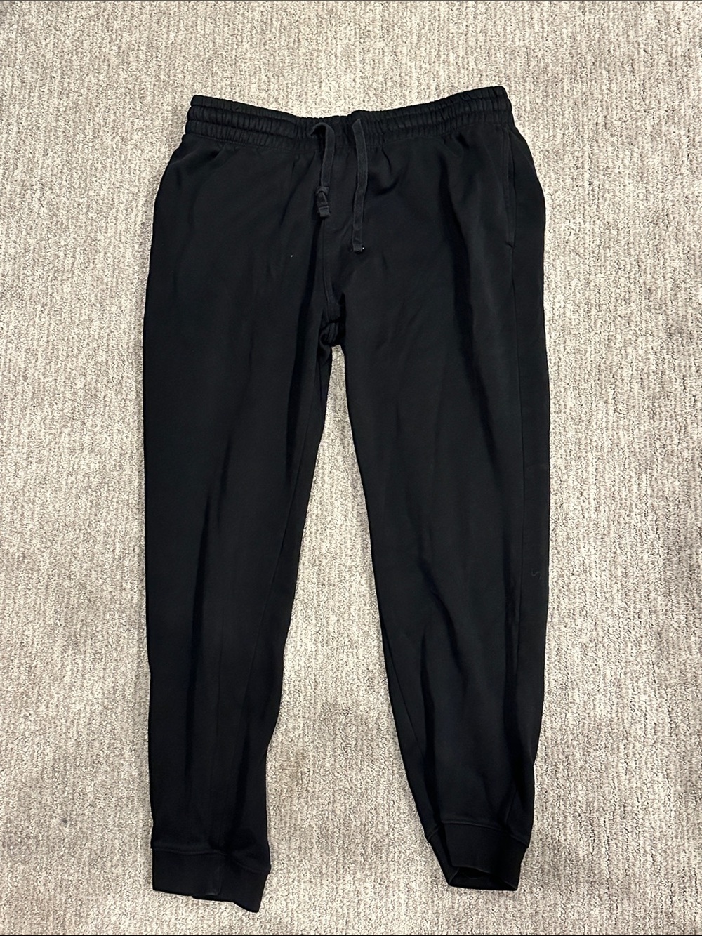 H&M Regular Fit Sweatpants Black Joggers Size XL